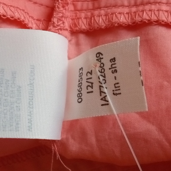 Tommy Hilfiger Medium cotton pleated top, short sleeves with crochet detail, NWT - Picture 7 of 9